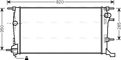 Ava Quality Cooling RTA2445 - Radiator, mühərrikin soyudulması furqanavto.az