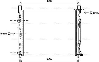 Ava Quality Cooling RTA2470 - Radiator, mühərrikin soyudulması furqanavto.az