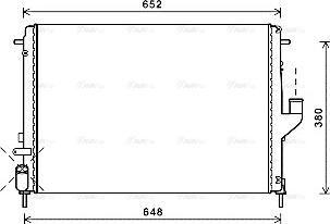 Ava Quality Cooling RTA2478 - Radiator, mühərrikin soyudulması furqanavto.az