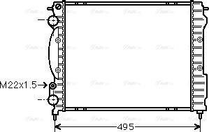 Ava Quality Cooling RTA2129 - Radiator, mühərrikin soyudulması furqanavto.az