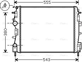 Ava Quality Cooling RTA2399 - Radiator, mühərrikin soyudulması furqanavto.az