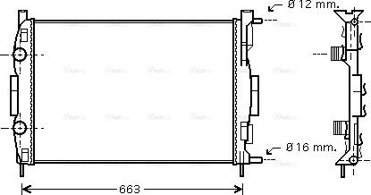 Ava Quality Cooling RTA2308 - Radiator, mühərrikin soyudulması furqanavto.az