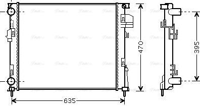 Ava Quality Cooling RTA2303 - Radiator, mühərrikin soyudulması furqanavto.az