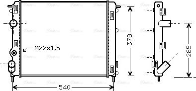 Ava Quality Cooling RTA2302 - Radiator, mühərrikin soyudulması furqanavto.az