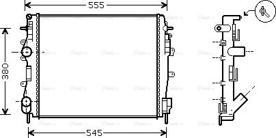 Ava Quality Cooling RTA2325 - Radiator, mühərrikin soyudulması furqanavto.az