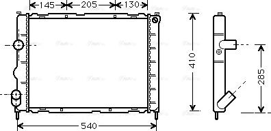 Ava Quality Cooling RTA2267 - Radiator, mühərrikin soyudulması furqanavto.az