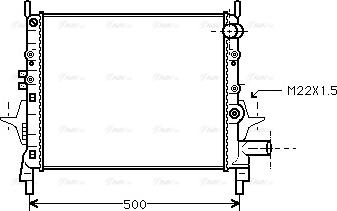 Ava Quality Cooling RTA2206 - Radiator, mühərrikin soyudulması furqanavto.az