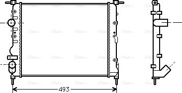 Ava Quality Cooling RTA2218 - Radiator, mühərrikin soyudulması furqanavto.az