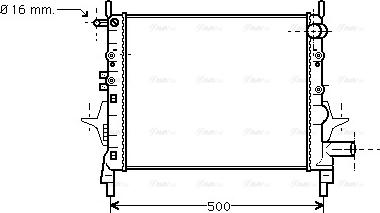 Ava Quality Cooling RTA2217 - Radiator, mühərrikin soyudulması furqanavto.az