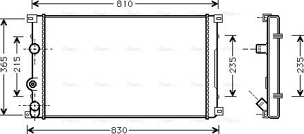 Ava Quality Cooling RTA2276 - Radiator, mühərrikin soyudulması furqanavto.az