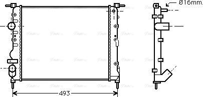 Ava Quality Cooling RTA2271 - Radiator, mühərrikin soyudulması furqanavto.az