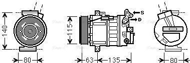 Ava Quality Cooling RTAK485 - Kompressor, kondisioner furqanavto.az
