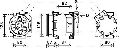 Ava Quality Cooling RTAK619 - Kompressor, kondisioner furqanavto.az