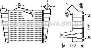 Ava Quality Cooling SA4020 - Intercooler, şarj cihazı furqanavto.az