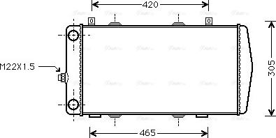 Ava Quality Cooling SA2004 - Radiator, mühərrikin soyudulması furqanavto.az