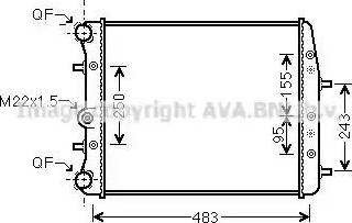 Ava Quality Cooling SA2005 - Radiator, mühərrikin soyudulması furqanavto.az