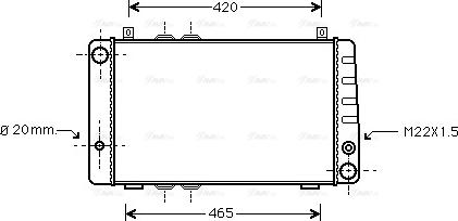 Ava Quality Cooling SA2002 - Radiator, mühərrikin soyudulması furqanavto.az