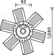 Ava Quality Cooling SA7023 - Fen, radiator furqanavto.az