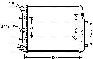 Ava Quality Cooling SAA2005 - Radiator, mühərrikin soyudulması furqanavto.az