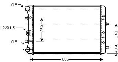 Ava Quality Cooling SAA2006 - Radiator, mühərrikin soyudulması furqanavto.az