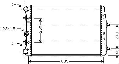 Ava Quality Cooling SAA2010 - Radiator, mühərrikin soyudulması furqanavto.az