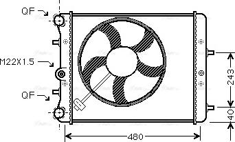 Ava Quality Cooling SAA2013 - Radiator, mühərrikin soyudulması furqanavto.az