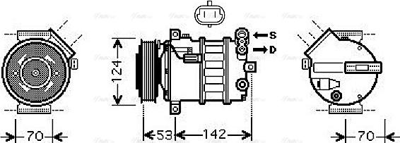 Ava Quality Cooling SB K063 - Kompressor, kondisioner furqanavto.az