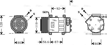 Ava Quality Cooling SC K016 - Kompressor, kondisioner furqanavto.az