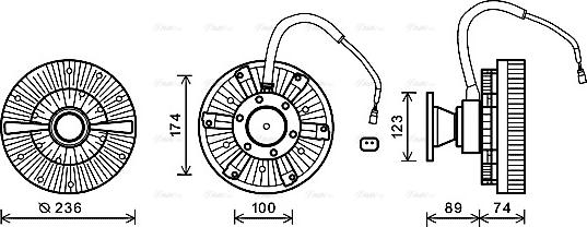 Ava Quality Cooling SCC029 - Debriyaj, radiator ventilyatoru furqanavto.az