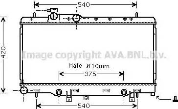 Ava Quality Cooling SU 2053 - Radiator, mühərrikin soyudulması furqanavto.az