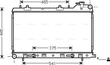 Ava Quality Cooling SU 2075 - Radiator, mühərrikin soyudulması furqanavto.az