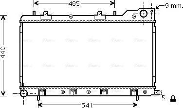 Ava Quality Cooling SU 2071 - Radiator, mühərrikin soyudulması furqanavto.az