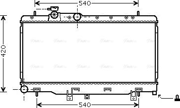 Ava Quality Cooling SUA2052 - Radiator, mühərrikin soyudulması furqanavto.az