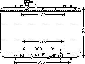 Ava Quality Cooling SZA2128 - Radiator, mühərrikin soyudulması furqanavto.az