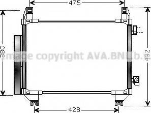 Ava Quality Cooling TO5665 - Kondenser, kondisioner furqanavto.az