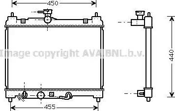 Ava Quality Cooling TO 2459 - Radiator, mühərrikin soyudulması furqanavto.az