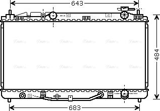 Ava Quality Cooling TO 2464 - Radiator, mühərrikin soyudulması furqanavto.az