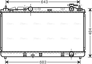 Ava Quality Cooling TO2598 - Radiator, mühərrikin soyudulması furqanavto.az