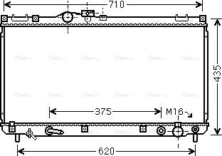 Ava Quality Cooling TO 2556 - Radiator, mühərrikin soyudulması furqanavto.az