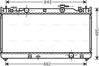 Ava Quality Cooling TO 2341 - Radiator, mühərrikin soyudulması furqanavto.az