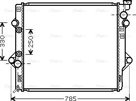 Ava Quality Cooling TO 2367 - Radiator, mühərrikin soyudulması furqanavto.az