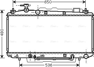 Ava Quality Cooling TO 2306 - Radiator, mühərrikin soyudulması furqanavto.az