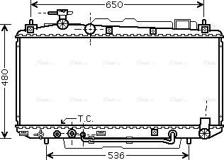 Ava Quality Cooling TO 2301 - Radiator, mühərrikin soyudulması furqanavto.az