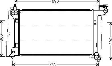 Ava Quality Cooling TO 2302 - Radiator, mühərrikin soyudulması furqanavto.az