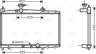 Ava Quality Cooling TO 2317 - Radiator, mühərrikin soyudulması furqanavto.az