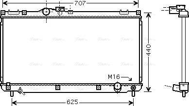 Ava Quality Cooling TO 2321 - Radiator, mühərrikin soyudulması furqanavto.az