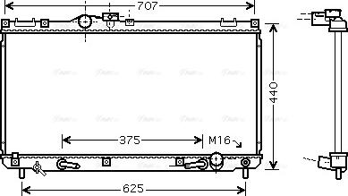 Ava Quality Cooling TO 2322 - Radiator, mühərrikin soyudulması furqanavto.az