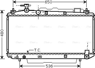 Ava Quality Cooling TO 2299 - Radiator, mühərrikin soyudulması furqanavto.az