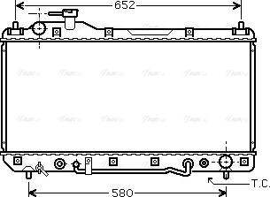 Ava Quality Cooling TO 2298 - Radiator, mühərrikin soyudulması furqanavto.az