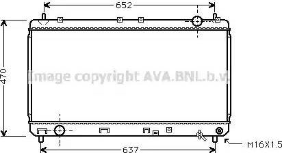 Ava Quality Cooling TO 2247 - Radiator, mühərrikin soyudulması furqanavto.az